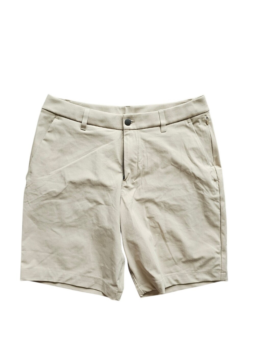 Lululemon Men's Casual Stretch Chino Shorts - Beige Size 32 Waist